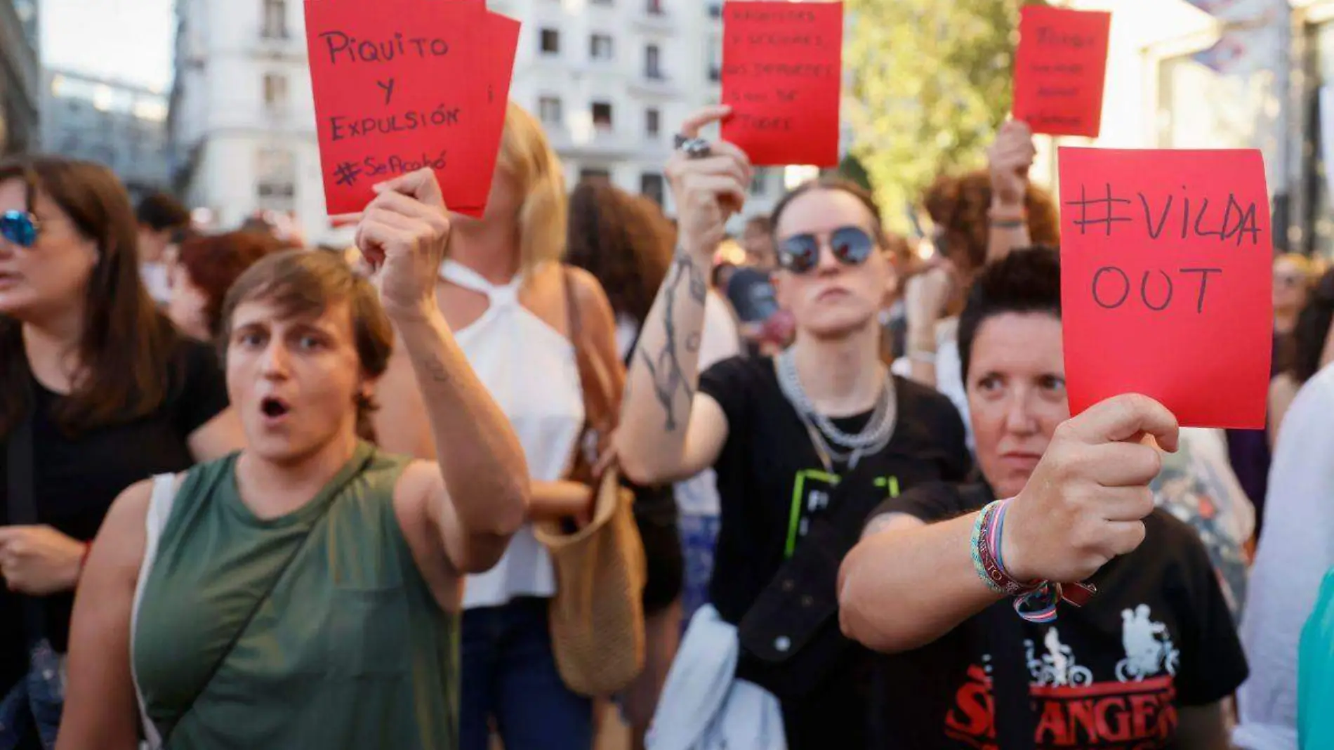 Protesta contra Luis Rubiales